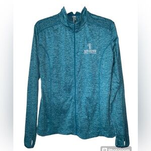 National championship‎ air races Reno Nevada teal mock neck zip up size large